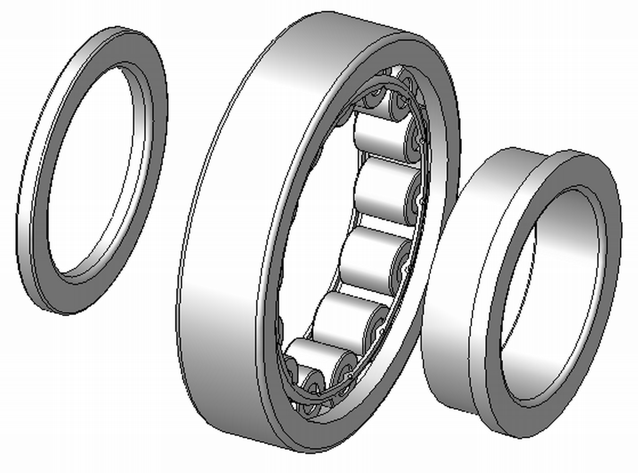 "NUP307ECPC3 - NUP Type Cylindrical Roller Bearing - 35 x 80 x 21"